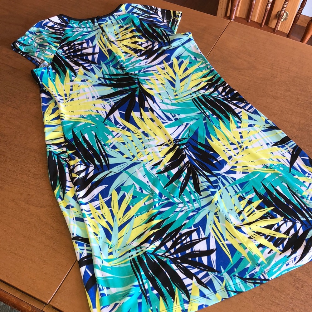 RONNI NICOLE Fern Palm Print Summer Dress M - Picture 5 of 8